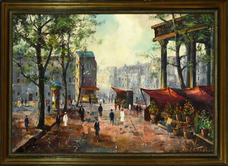 " Blumenmarkt in Nizza "