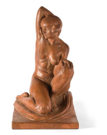 Seated nude