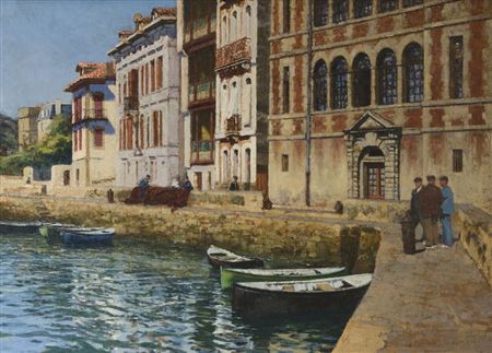 "The quay in front of the house of the Infanta" by Georges Masson - Auction record, sale price, and art valuation. Compare with similar artists and explore comparable artworks.