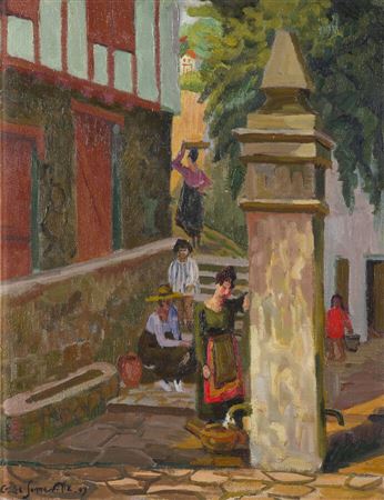 "Ciboure, at the Fountain"