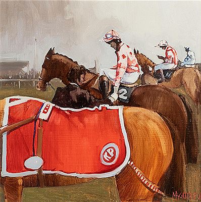 SILKS AT THE START, GALWAY RACES