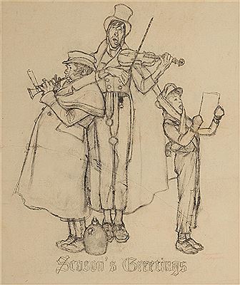 STUDY FOR "CAROLERS"