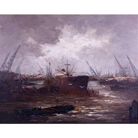 Escena portuaria