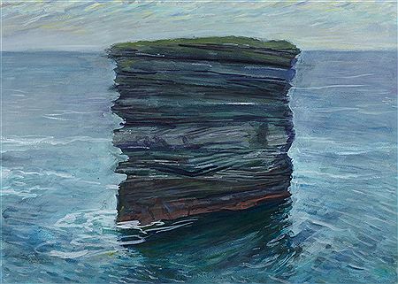 Dun Briste (Co. Mayo) by Michael O'Dea - Auction record, sale price, and art valuation. Compare with similar artists and explore comparable artworks.