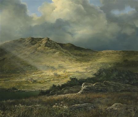Mountain Landscape, West of Ireland by Joop Smits - Auction record, sale price, and art valuation. Compare with similar artists and explore comparable artworks.