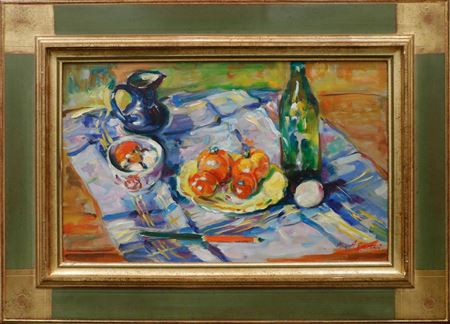 Still life with tomatoes