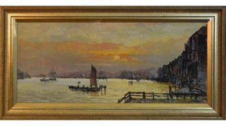 River Tyne by John Chambers - Auction record, sale price, and art valuation. Compare with similar artists and explore comparable artworks.