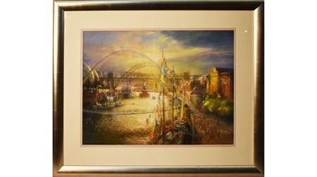 Tall Ships at Newcastle Quayside by Walter Holmes - Auction record, sale price, and art valuation. Compare with similar artists and explore comparable artworks.