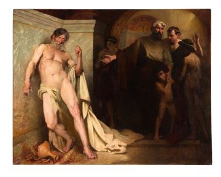 Spartiate montrant à ses enfants un Ilote ivre pour les détourner de l'alcoolisme, 1900