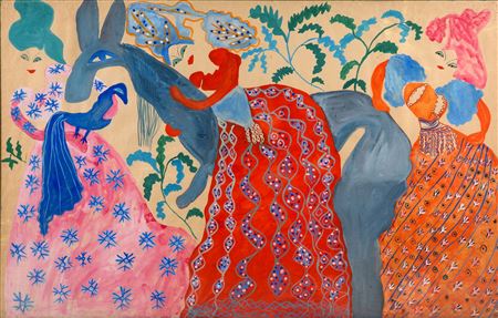 L'âne bleu, circa 1950