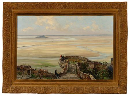 The shores, seen from the North Tower at Mont Saint-Michel, 1881