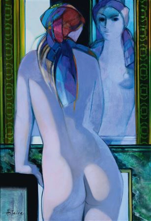 Nude with turban
