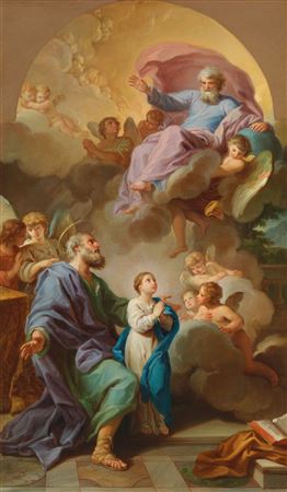 Saint Joachim presenting the Virgin in the Temple