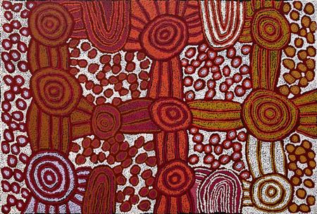 Water Dreaming by Deborah Young Nakamarra - Auction record, sale price, and art valuation. Compare with similar artists and explore comparable artworks.