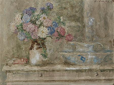 Still life with a vase of flowers on a table, 1929