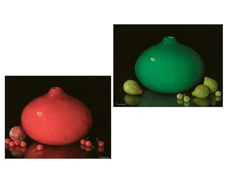 Still life with vase & fruit (2)