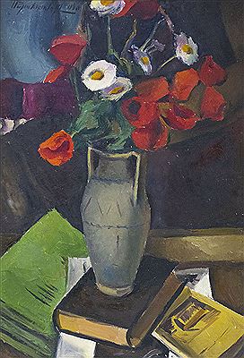 Vase with Poppies