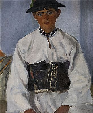 Sample artwork by Stefan Constantinescu (1898 - 1984), known for post-impressionist paintings, mosaics, and murals - View similar artists and auction records