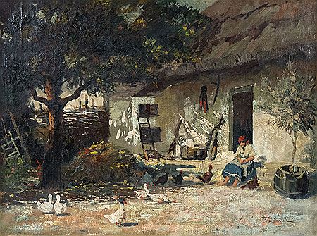 In the yard
