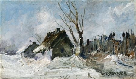 "Winter in the country" by Joseph Iosif Steurer - Auction record, sale price, and art valuation. Compare with similar artists and explore comparable artworks.