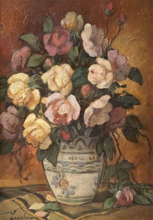 "Lily with roses" by Stefan Luchian - Auction record, sale price, and art valuation. Compare with similar artists and explore comparable artworks.