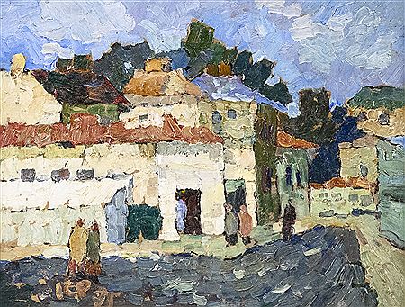 "Peisaj citadin" by Ion Cristian Popescu - Auction record, sale price, and art valuation. Compare with similar artists and explore comparable artworks.