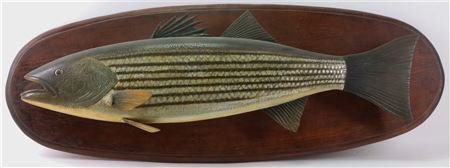 "Large and Important Striped Bass" by Phillippe Sirois - Auction record, sale price, and art valuation. Compare with similar artists and explore comparable artworks.