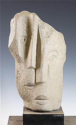 Figural abstract of a face