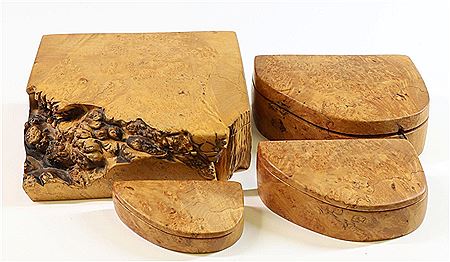 Burl Maple Nesting Boxes (4)