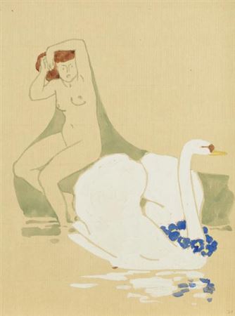 Leda with a swan