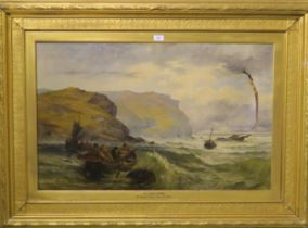 Off Beada Head, Isle of Man by Henry James Holding - Auction record, sale price, and art valuation. Compare with similar artists and explore comparable artworks.