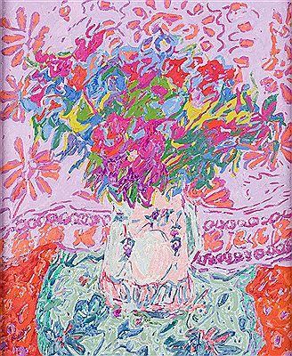 "Still life of pink flowers" by Ana de Gracia Herranz - Auction record, sale price, and art valuation. Compare with similar artists and explore comparable artworks.