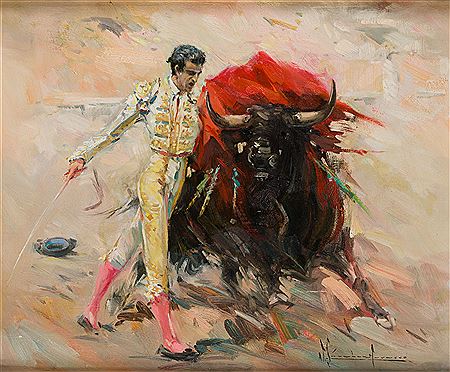 Sample artwork by Vicente Sanchez Navarro (1926 - 2007), known for painting - View similar artists and auction records