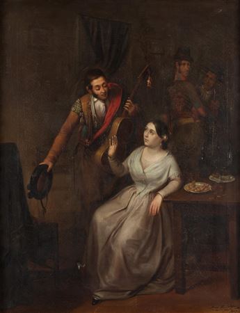 "Interior costumbrista", 1847. by Angel Maria Cortellini Y Hernandez - Auction record, sale price, and art valuation. Compare with similar artists and explore comparable artworks.
