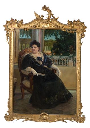 "Portrait of a lady seated in a garden", 1908 by Teodoro Andreu Y Sentamans - Auction record, sale price, and art valuation. Compare with similar artists and explore comparable artworks.