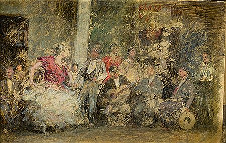 Flamenco Festival by Luis Martinez Vargas Machuca - Auction record, sale price, and art valuation. Compare with similar artists and explore comparable artworks.