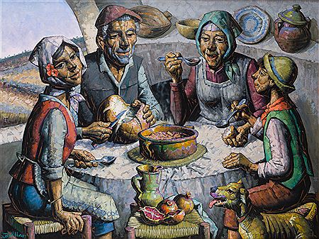 Lunch by Jesus Villar - Auction record, sale price, and art valuation. Compare with similar artists and explore comparable artworks.