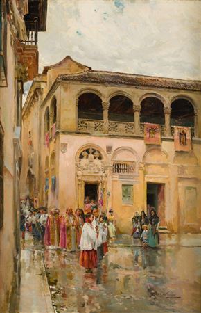Sample artwork by Manuel Ruiz Guerrero (1864 - 1917), known for painting - View similar artists and auction records