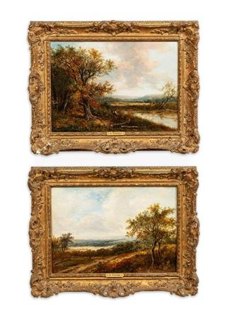 Pair of landscape paintings
