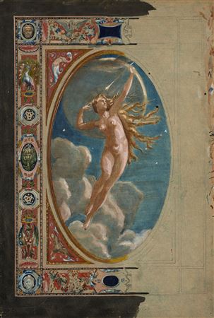 Selene, goddess of the Moon; study for a tapestry by Jules-Louis Machard - Auction record, sale price, and art valuation. Compare with similar artists and explore comparable artworks.