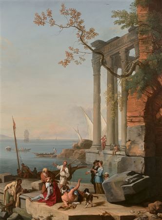 Mediterranean coastline with dealers