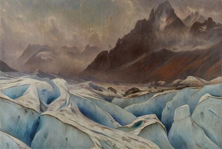 The Mer de Glace and the Grands Charmoz, Chamonix