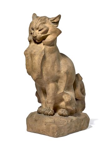 Seated cat by Thomas Francois Cartier - Auction record, sale price, and art valuation. Compare with similar artists and explore comparable artworks.