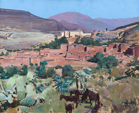 Asni, view of the village, Al-Haouz valley
