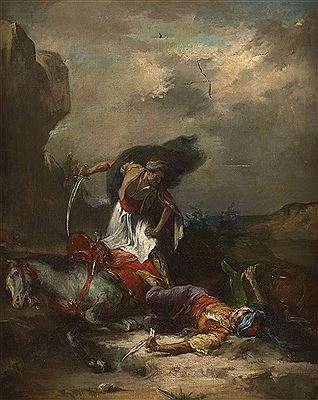 Scène de la guerre d'indépendance grecque
