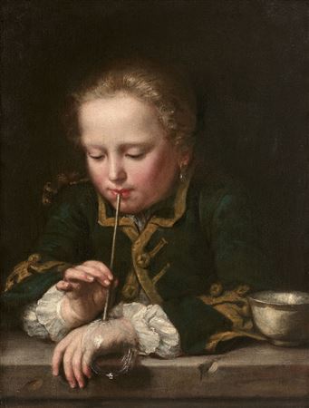 Jeune garçon aux bulles de savon by Alessandro Longhi - Auction record, sale price, and art valuation. Compare with similar artists and explore comparable artworks.