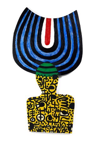 Head 3 by Victor Ekpuk - Auction record, sale price, and art valuation. Compare with similar artists and explore comparable artworks.
