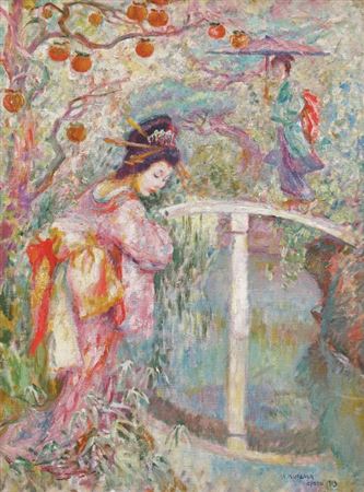 Tayu-San in the Garden, 1913