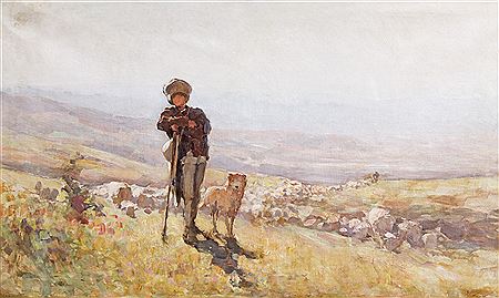 Shepherd on the Doftana Valley