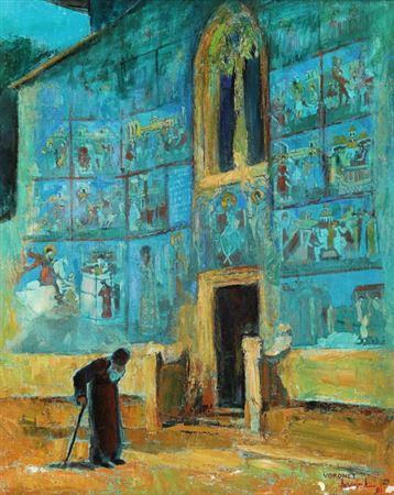 Monk at Voronet